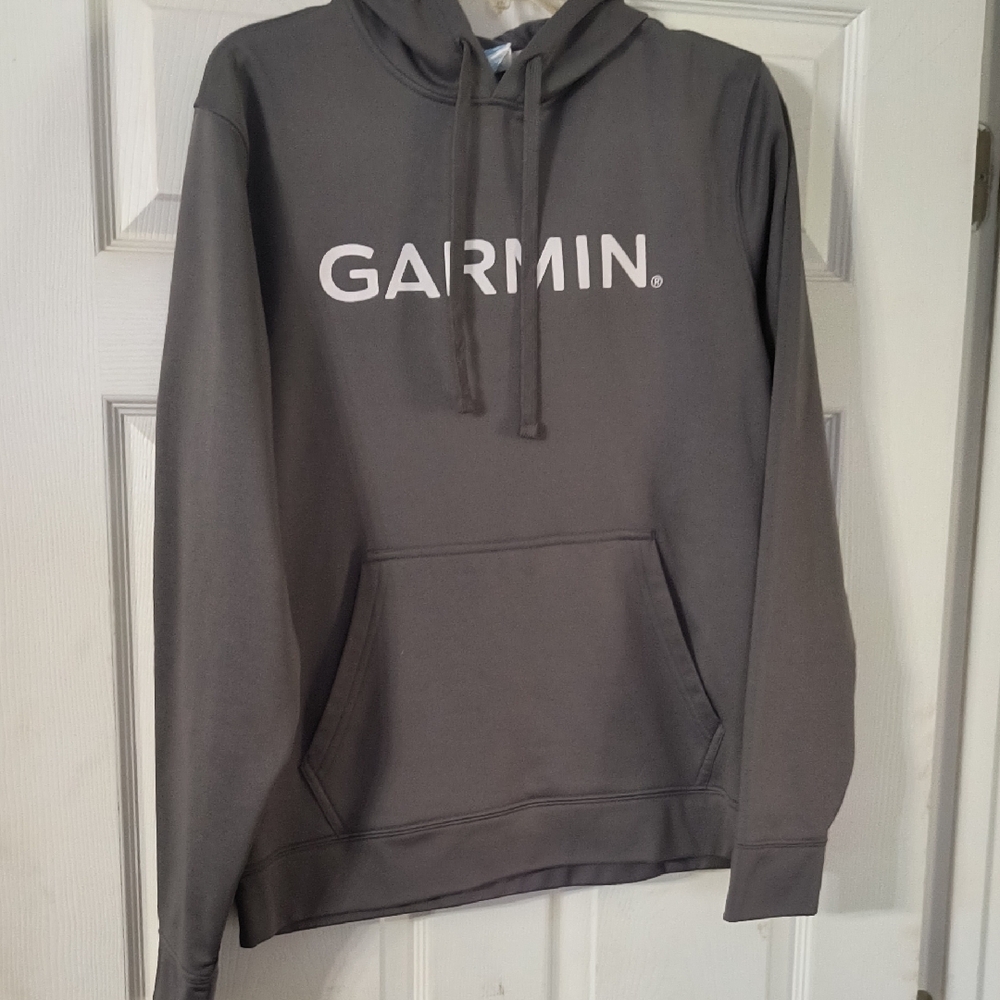 Garmin Gray Sweatshirt Hoodie Minimalist Design
